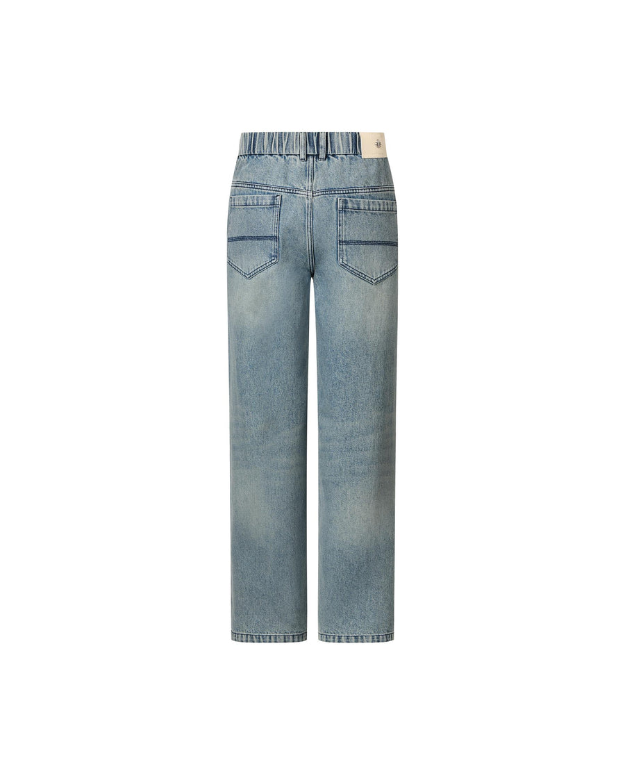 1012794-405 | MEN'S PALLADIUM LOGO WASHED DENIM JEANS | GLACIER LAKE