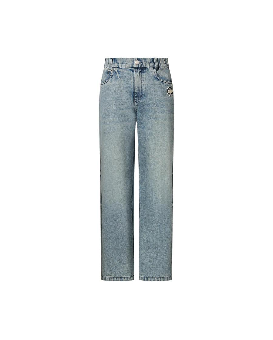 1012794-405 | MEN'S PALLADIUM LOGO WASHED DENIM JEANS | GLACIER LAKE