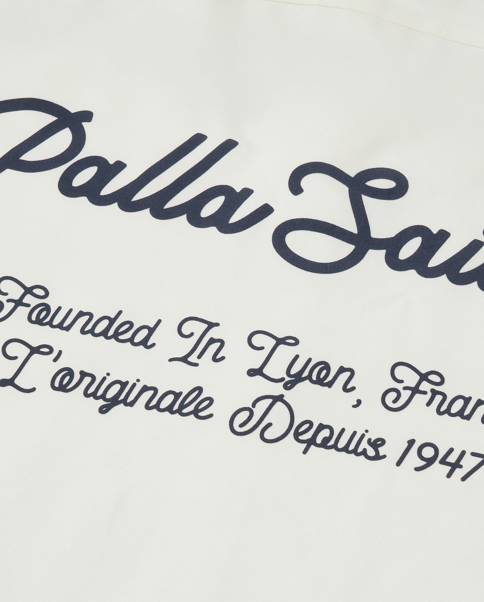 1012796-262 | MEN'S LOGO LOOSE FIT LONG SLEEVES COTTON SHIRT | MARSHMALLOW