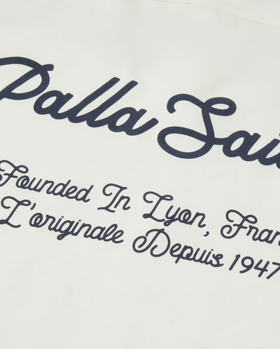 1012796-262 | MEN'S LOGO LOOSE FIT LONG SLEEVES COTTON SHIRT | MARSHMALLOW