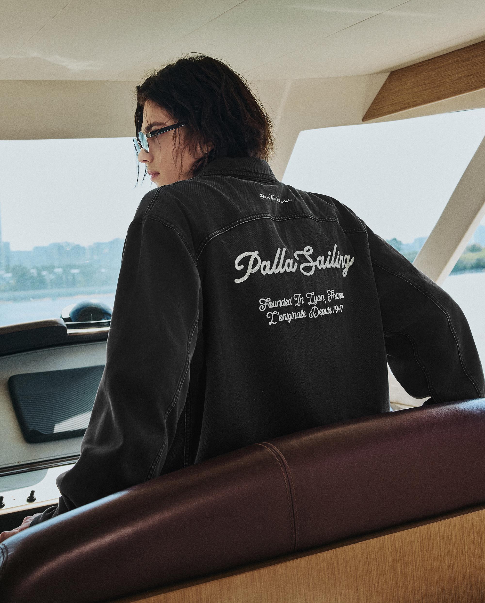 1012797-032 | MEN'S LOGO LOOSE FIT LONG SLEEVES DENIM SHIRT | TAP SHOE