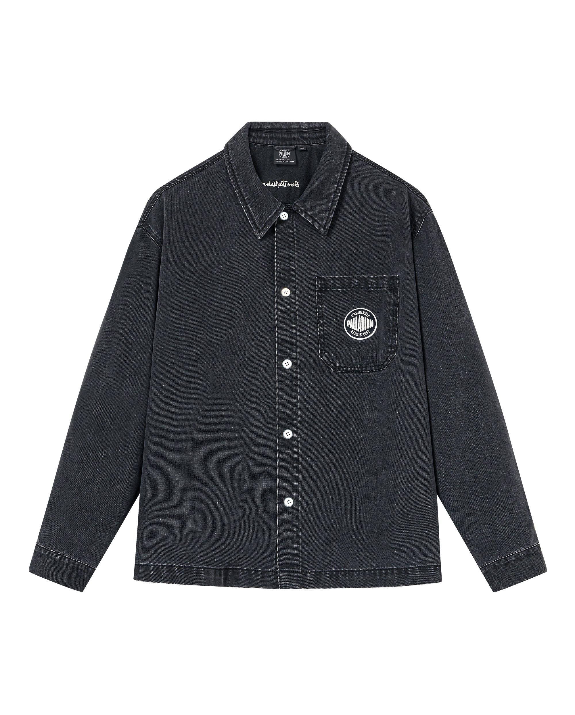 1012797-032 | MEN'S LOGO LOOSE FIT LONG SLEEVES DENIM SHIRT | TAP SHOE