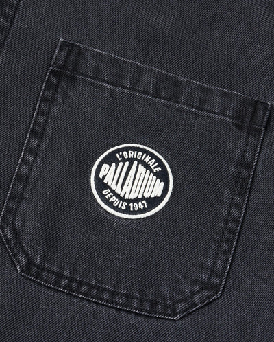 1012797-032 | MEN'S LOGO LOOSE FIT LONG SLEEVES DENIM SHIRT | TAP SHOE