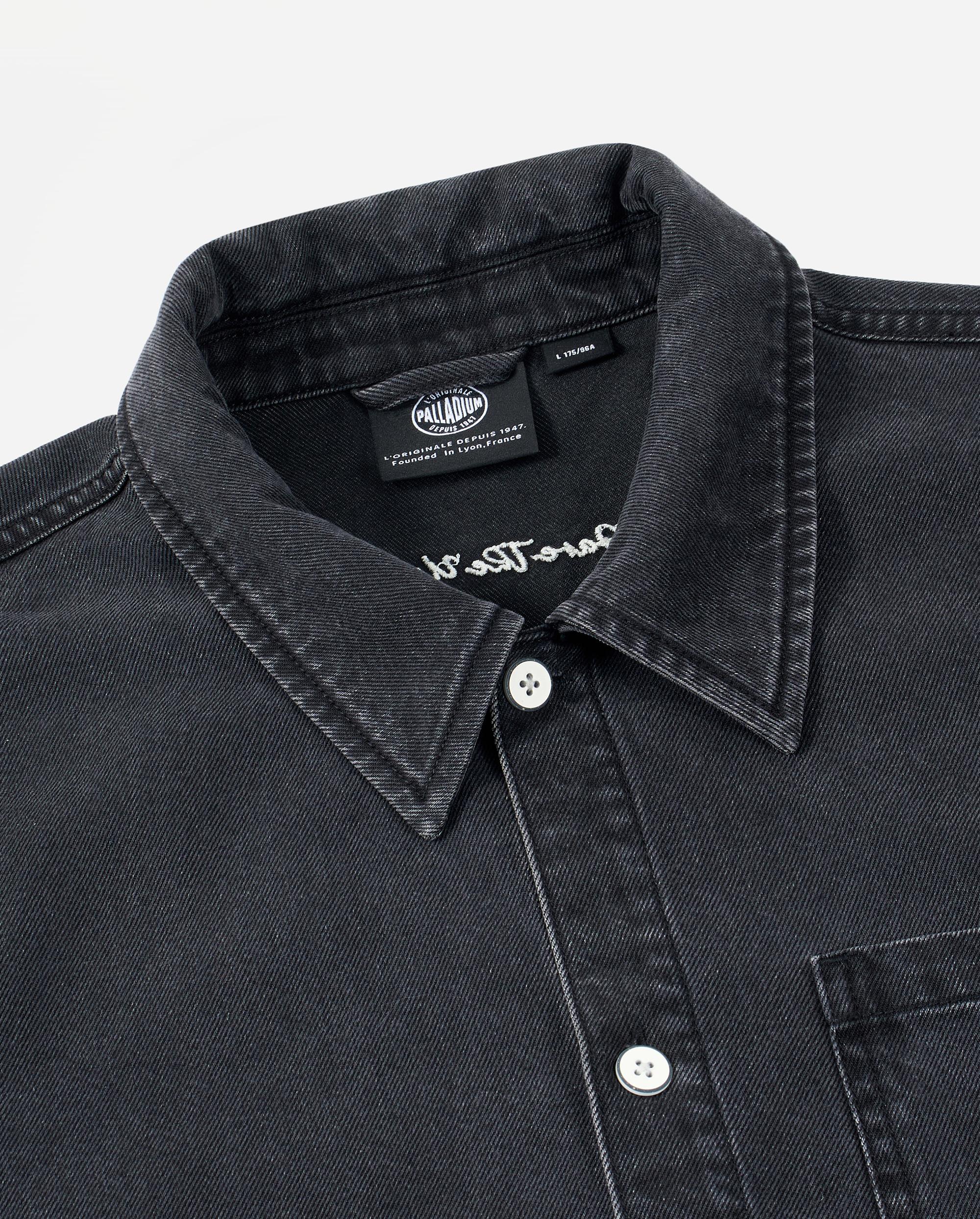 1012797-032 | MEN'S LOGO LOOSE FIT LONG SLEEVES DENIM SHIRT | TAP SHOE