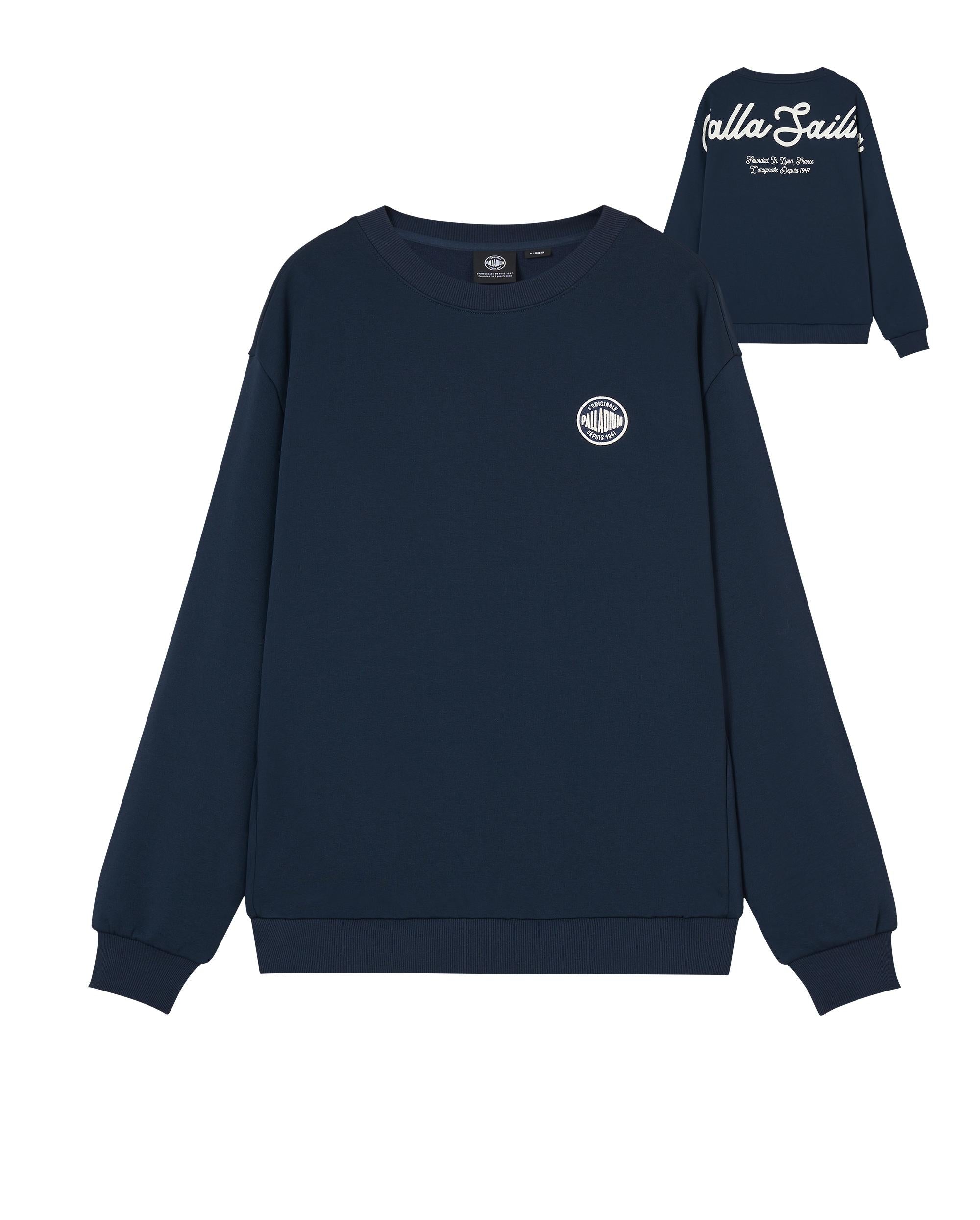 1012798-403 | MEN'S PALLADIUM LOGO DROPPED SHOULDERS SWEATSHIRT | TOTAL ECLIPSE