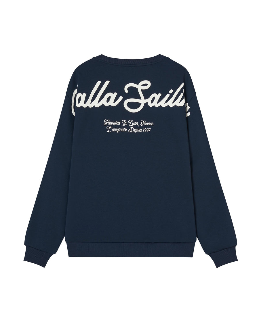 1012798-403 | MEN'S PALLADIUM LOGO DROPPED SHOULDERS SWEATSHIRT | TOTAL ECLIPSE