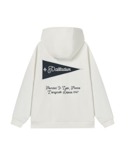 1012799-262 | MEN'S VOYAGE THEME LOGO HOODIE | MARSHMALLOW