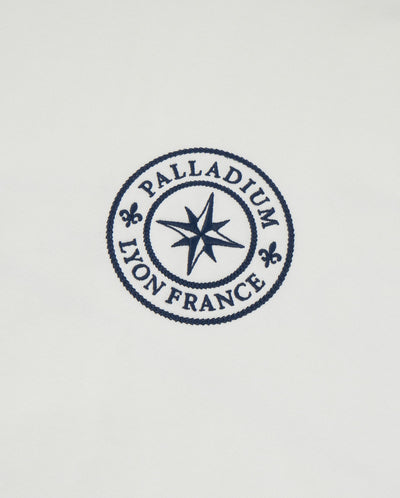 1012799-262 | MEN'S VOYAGE THEME LOGO HOODIE | MARSHMALLOW