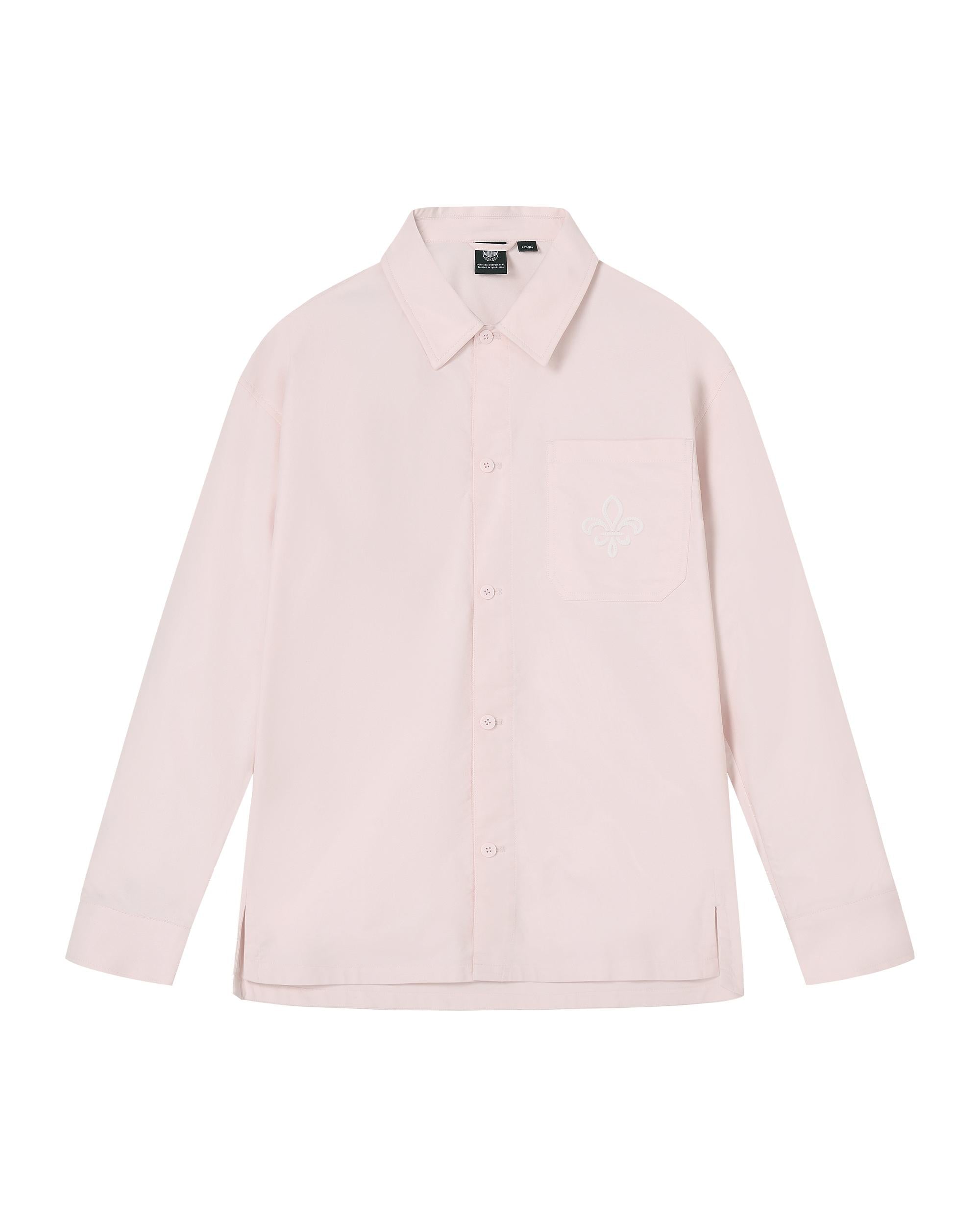 1012805-631 | MEN'S LOGO LOOSE FIT LONG SLEEVES COTTON SHIRT | MAUVE MORN