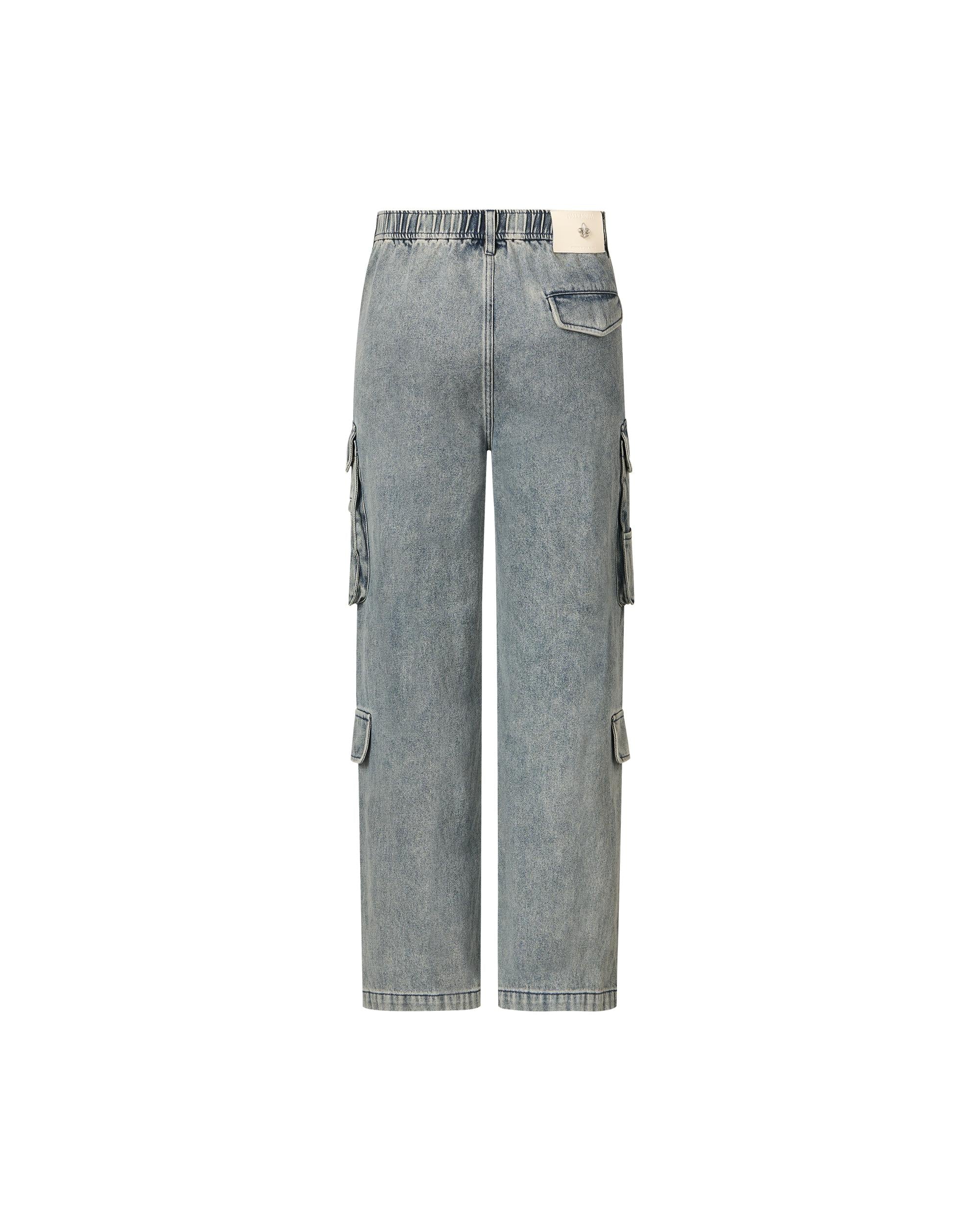 1012806-097 | MEN'S VINTAGE STONE WASHED CARGO JEANS | STORMY WEATHER