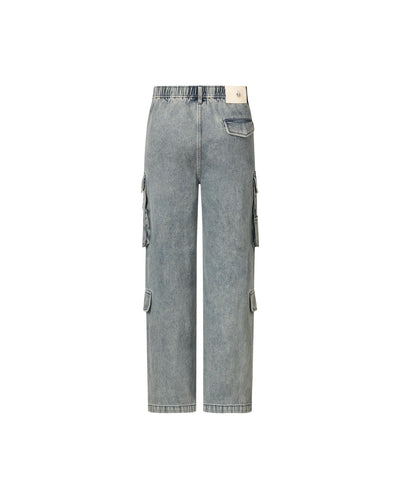 1012806-097 | MEN'S VINTAGE STONE WASHED CARGO JEANS | STORMY WEATHER