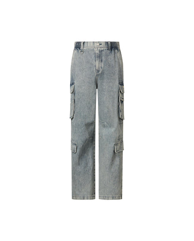 1012806-097 | MEN'S VINTAGE STONE WASHED CARGO JEANS | STORMY WEATHER