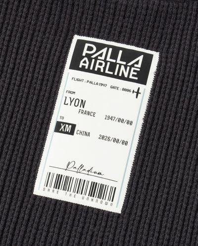 1012813-063 | MEN'S PALLADIUM LOGO TOP-STITCHING SWEATER | BLACK SAND