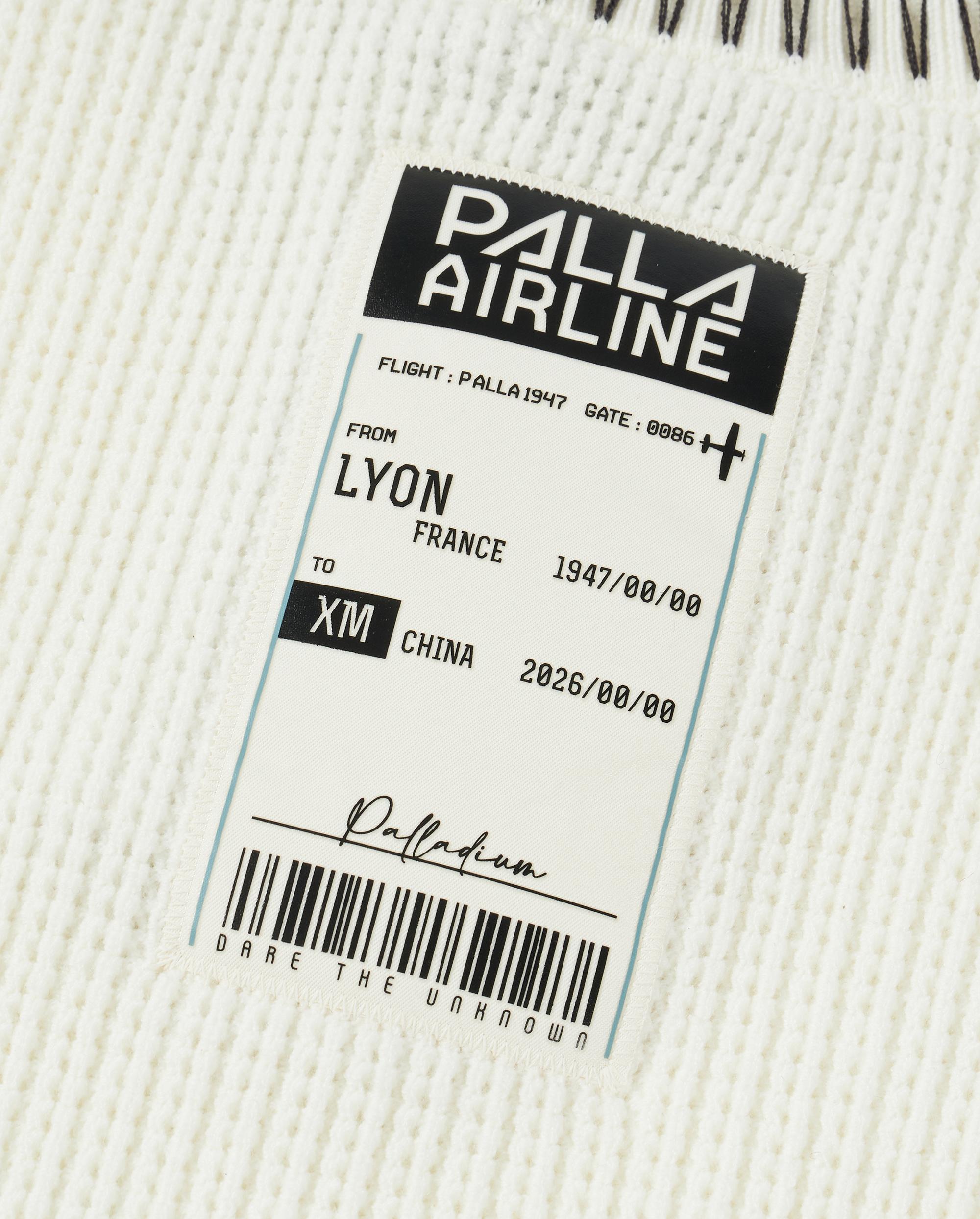 1012813-232 | MEN'S PALLADIUM LOGO TOP-STITCHING SWEATER | VANILLA ICE