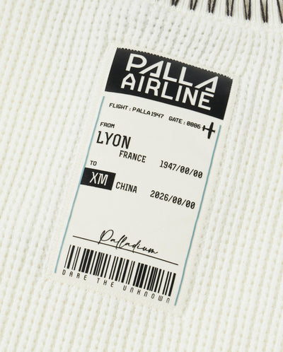 1012813-232 | MEN'S PALLADIUM LOGO TOP-STITCHING SWEATER | VANILLA ICE