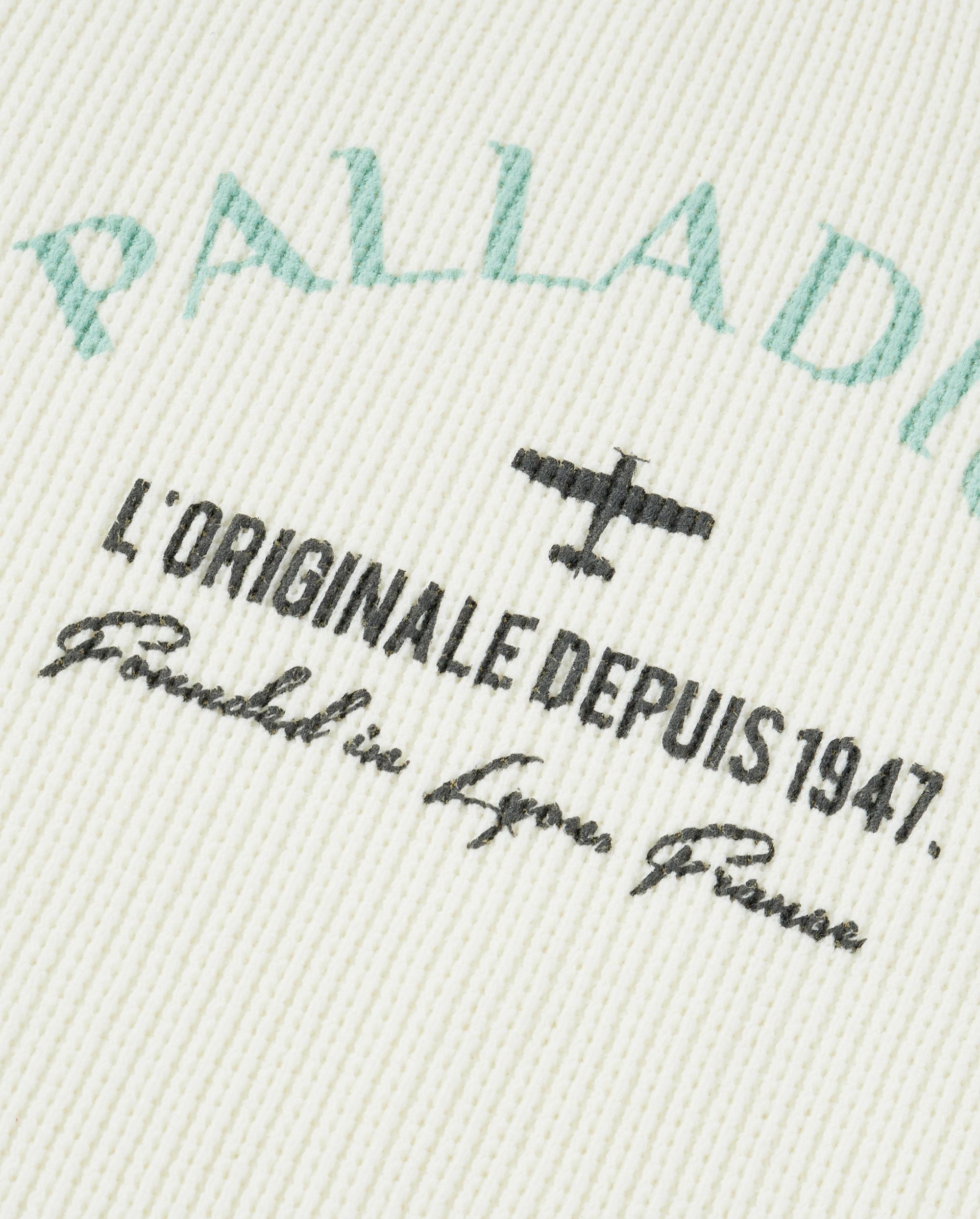 1012813-232 | MEN'S PALLADIUM LOGO TOP-STITCHING SWEATER | VANILLA ICE