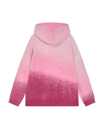 1012930-544 | MEN'S IRIS LOGO GRADIENT COLOR HOODED CARDIGAN | PINK