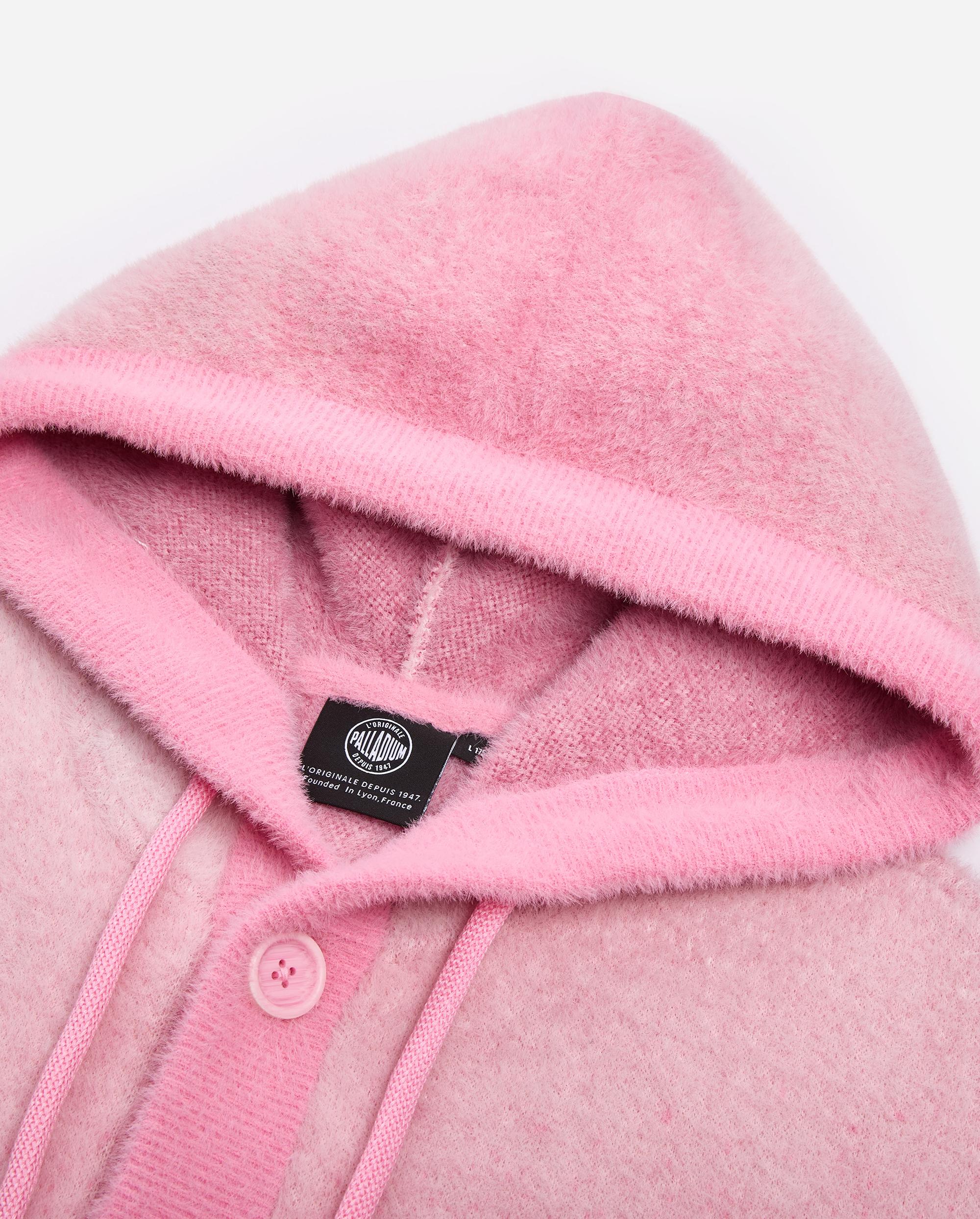 1012930-544 | MEN'S IRIS LOGO GRADIENT COLOR HOODED CARDIGAN | PINK