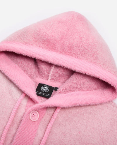 1012930-544 | MEN'S IRIS LOGO GRADIENT COLOR HOODED CARDIGAN | PINK