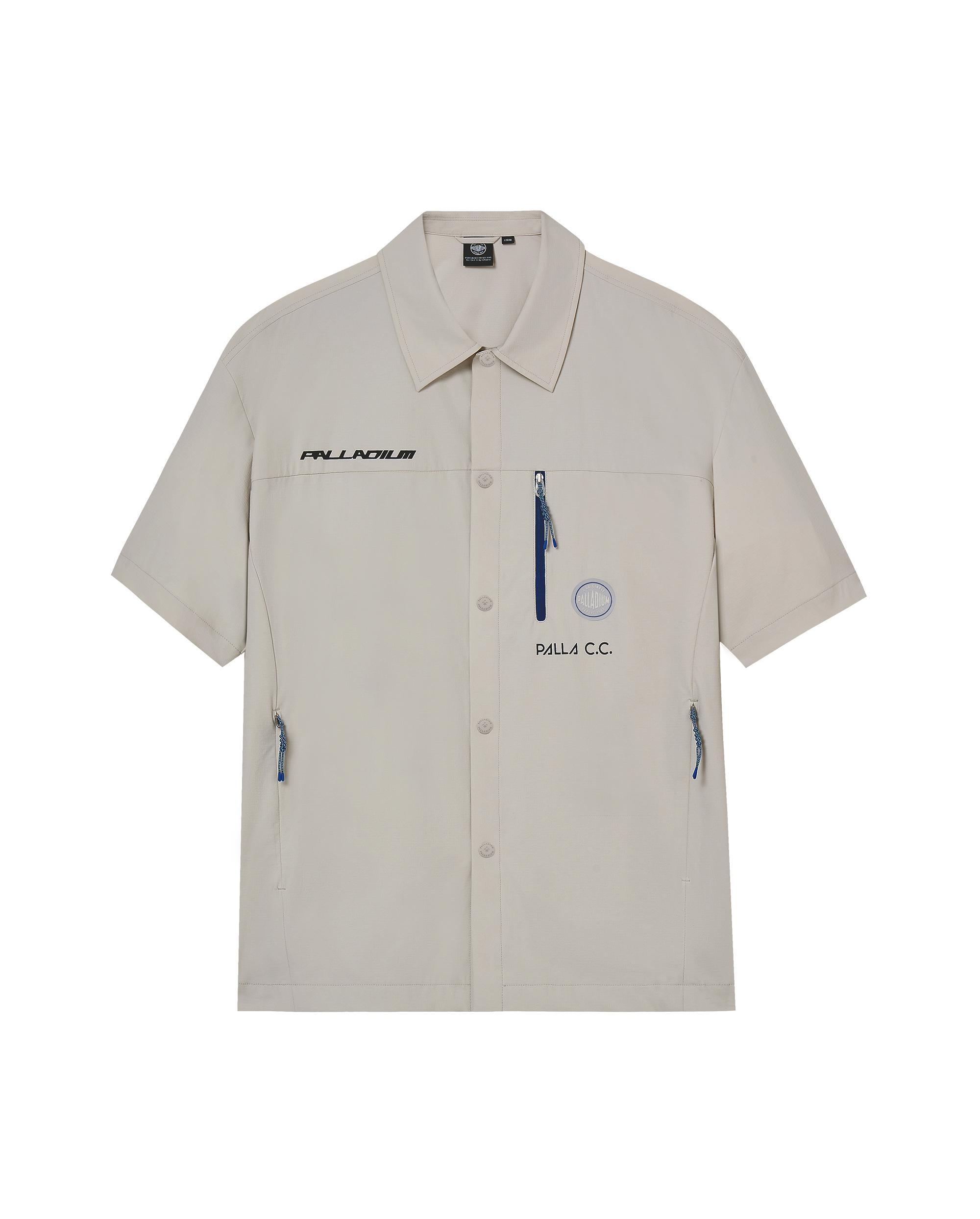 1012969-105 | MEN'S PALLAC.C. LOGO LOOSE FIT SHIRT | WHITE ONYX