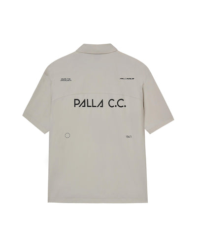 1012969-105 | MEN'S PALLAC.C. LOGO LOOSE FIT SHIRT | WHITE ONYX