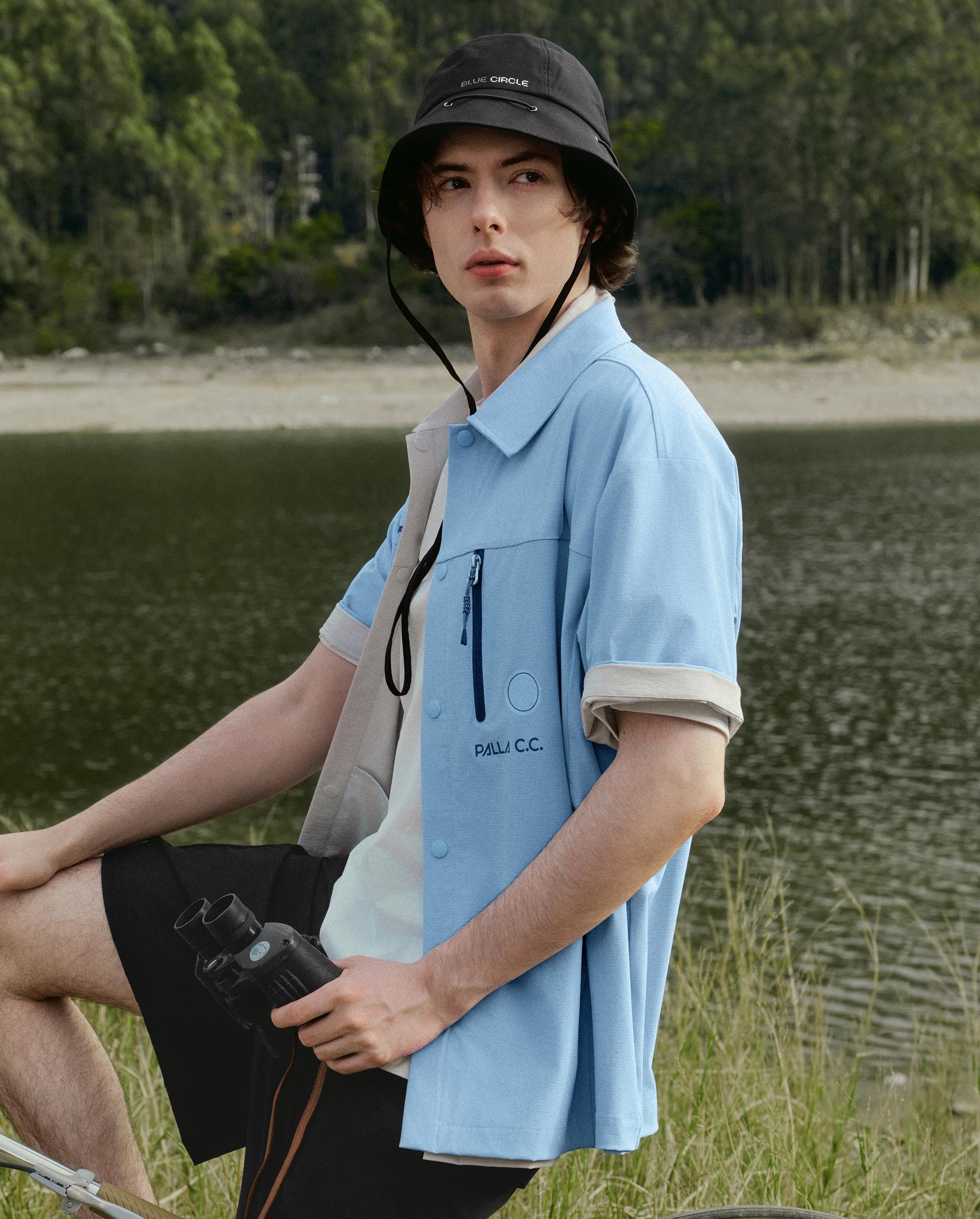 1012969-299 | MEN'S PALLAC.C. LOGO LOOSE FIT SHIRT | DUTCH CANAL