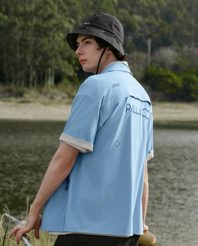 1012969-299 | MEN'S PALLAC.C. LOGO LOOSE FIT SHIRT | DUTCH CANAL