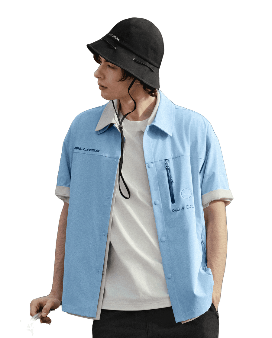 1012969-299 | MEN'S PALLAC.C. LOGO LOOSE FIT SHIRT | DUTCH CANAL