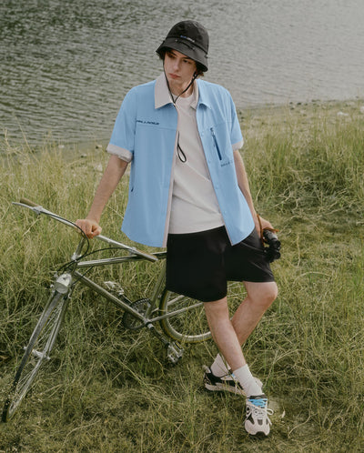 1012969-299 | MEN'S PALLAC.C. LOGO LOOSE FIT SHIRT | DUTCH CANAL