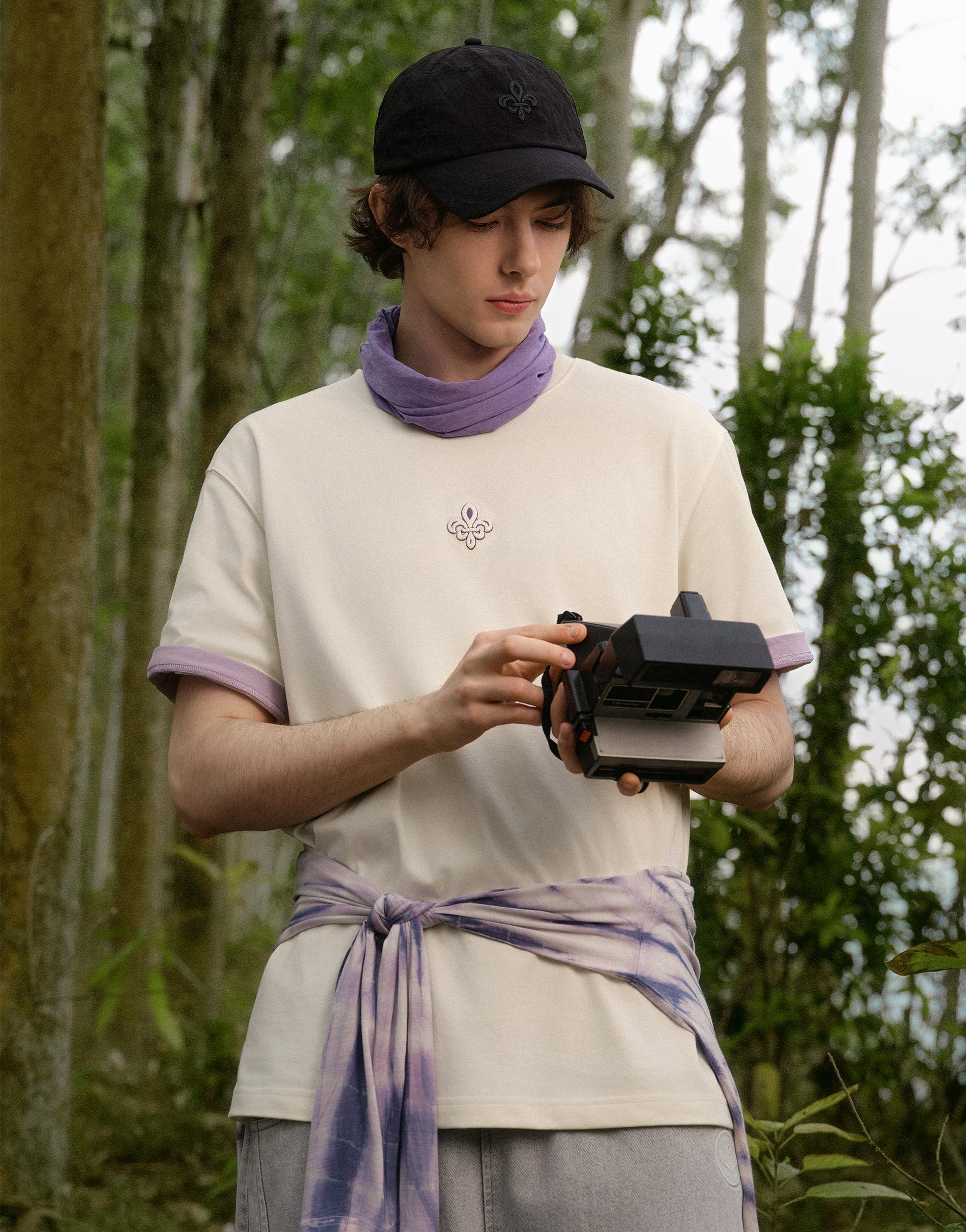 1012993-232 | MEN'S IRIS LOGO COTTON T-SHIRT | VANILLA ICE