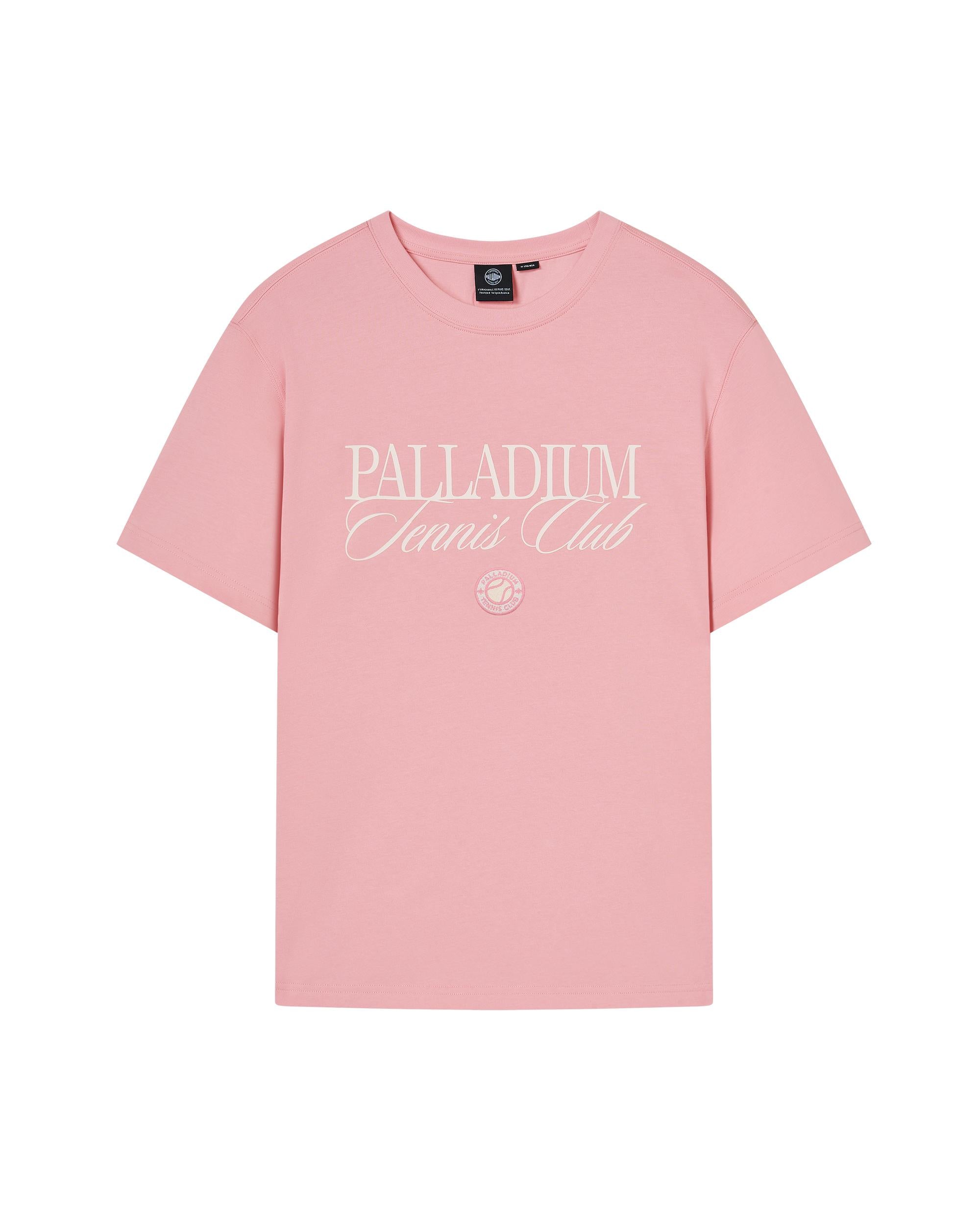 1012994-697 | MEN'S VINTAGE PALLADIUM TENNIS CLUB COTTON T-SHIRT | CORAL BLUSH