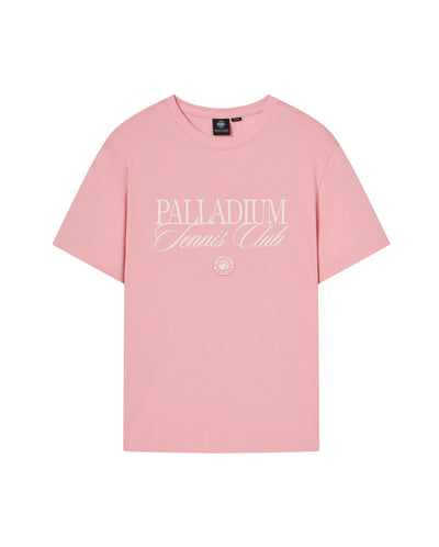 1012994-697 | MEN'S VINTAGE PALLADIUM TENNIS CLUB COTTON T-SHIRT | CORAL BLUSH