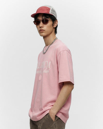 1012994-697 | MEN'S VINTAGE PALLADIUM TENNIS CLUB COTTON T-SHIRT | CORAL BLUSH