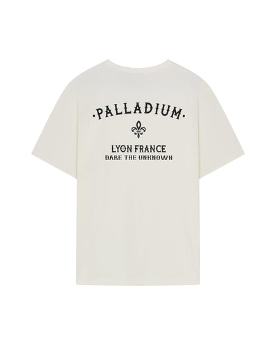 1013006-262 | MEN'S VINTAGE PALLADIUM LOGO T-SHIRT | MARSHMALLOW