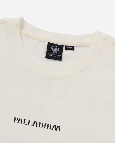 1013006-262 | MEN'S VINTAGE PALLADIUM LOGO T-SHIRT | MARSHMALLOW