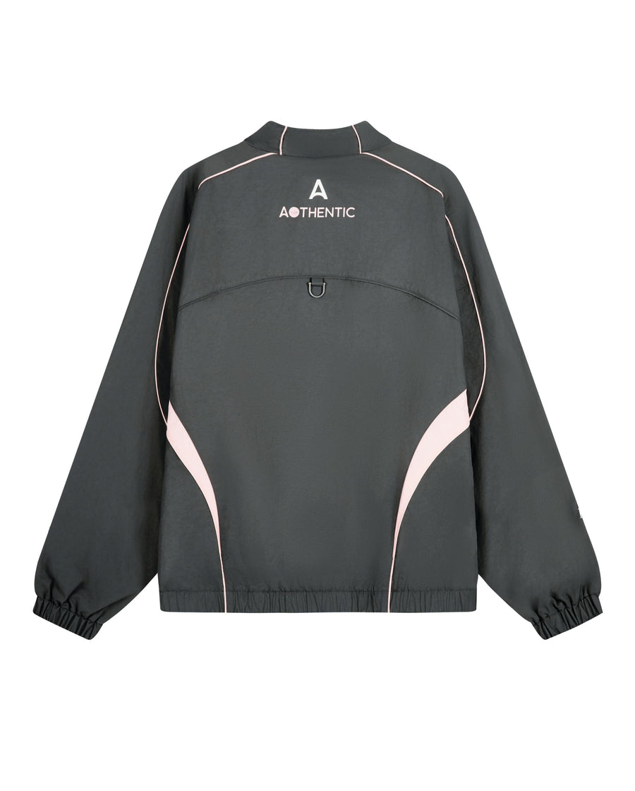 1013143-082 | MEN'S LOOSE FIT RETRO MOTORCYCLE JACKET | GRAY PINSTRIP