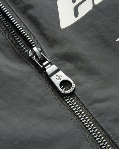 1013143-082 | MEN'S LOOSE FIT RETRO MOTORCYCLE JACKET | GRAY PINSTRIP