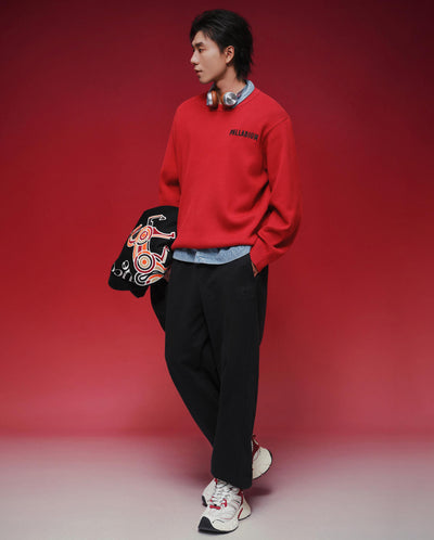 1013466-603 | MEN'S PALLADIUM LOGO CNY THEME PRINTED SWEATER | EMBOLDENED