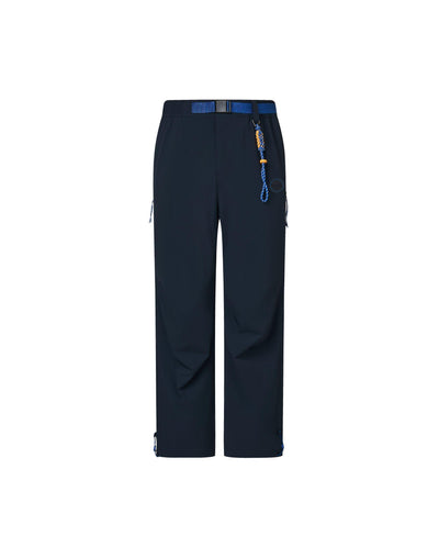 1013555-467 | MEN'S PALLADIUM LOGO BELTED STRAIGHT PANTS | SKY CAPTAIN