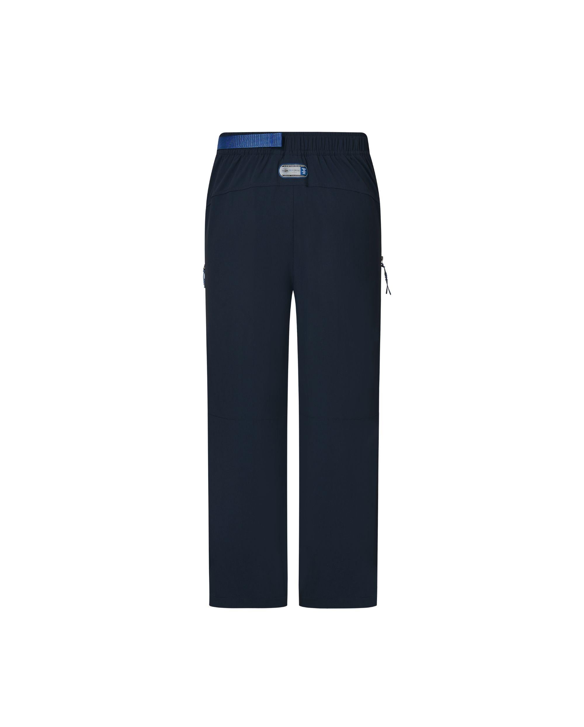 1013555-467 | MEN'S PALLADIUM LOGO BELTED STRAIGHT PANTS | SKY CAPTAIN