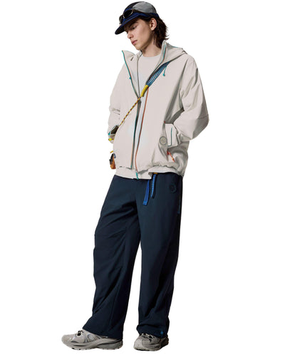 1013555-467 | MEN'S PALLADIUM LOGO BELTED STRAIGHT PANTS | SKY CAPTAIN