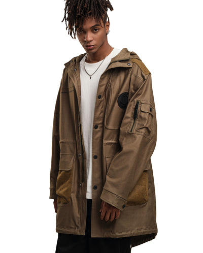 107755-367 | MEN'S PALLADIUM LOGO LONG CUT WINDBREAKER JACKET | TEA LEAF