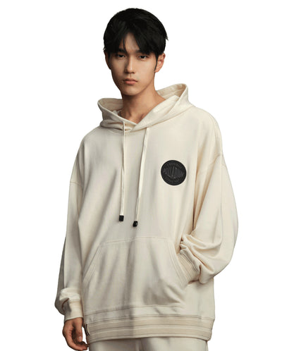 107779-295 | MEN'S PALLADIUM LOGO LOOSE FIT COTTON HOODIE | BIRCH