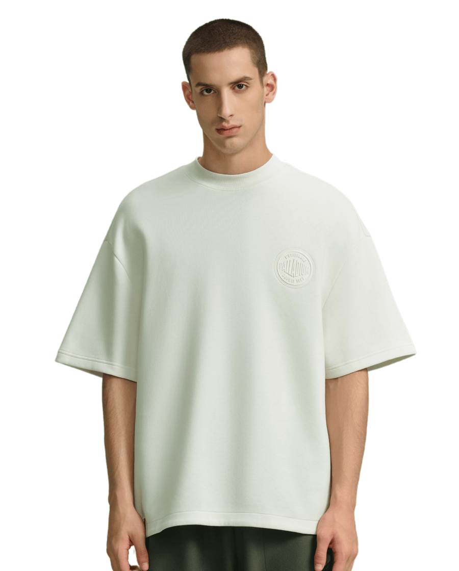 108835-262 | MEN'S PALLADIUM LOGO LOOSE FIT T-SHIRT | MARSHMALLOW