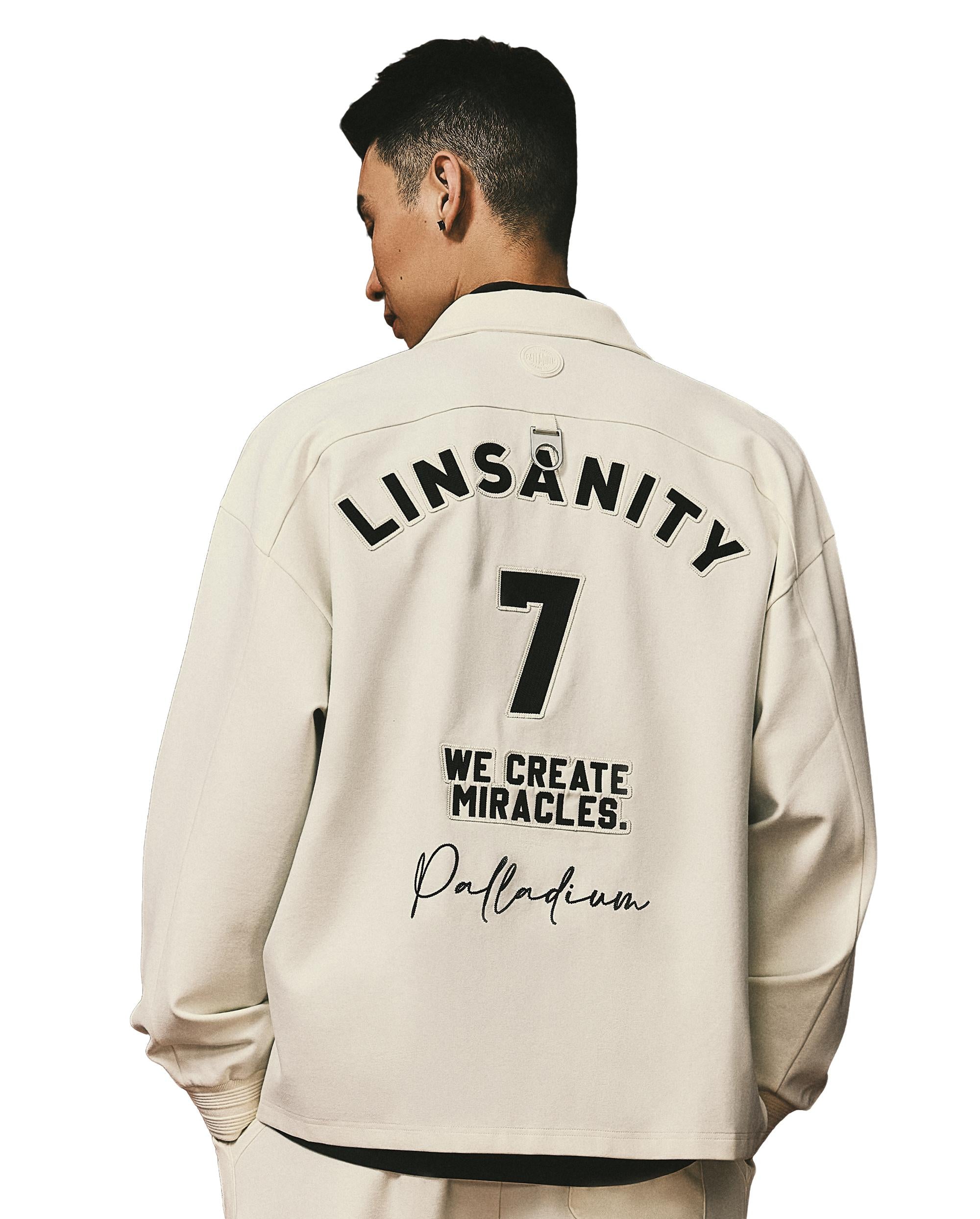 109164-232 | MEN'S PALLADIUM X JEREMY LIN LINSANITY LOGO JACKET | VANILLA ICE