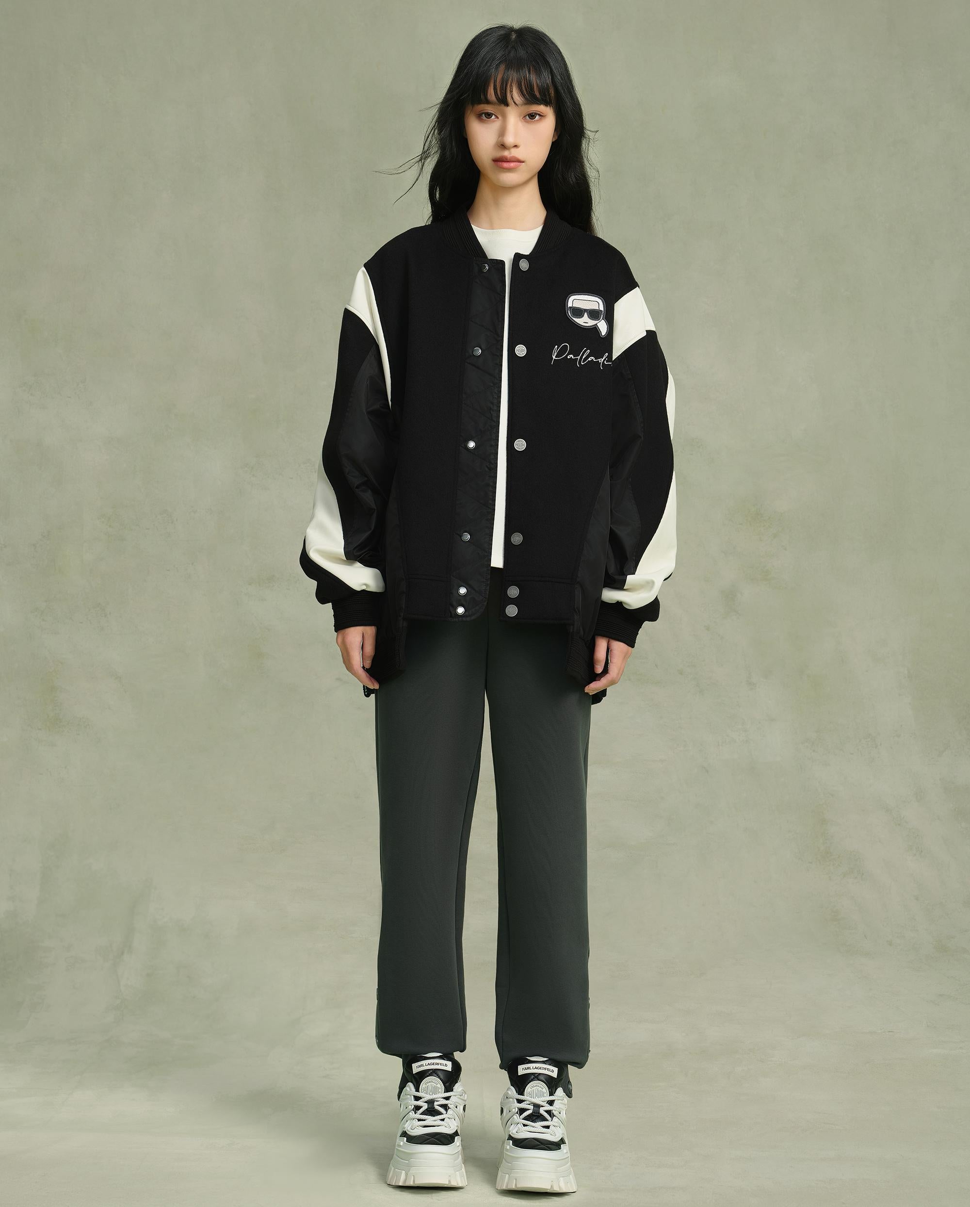 109234-032 | MEN'S PALLADIUM X KARL LAGERFELD JACKET | LEAD BLACK