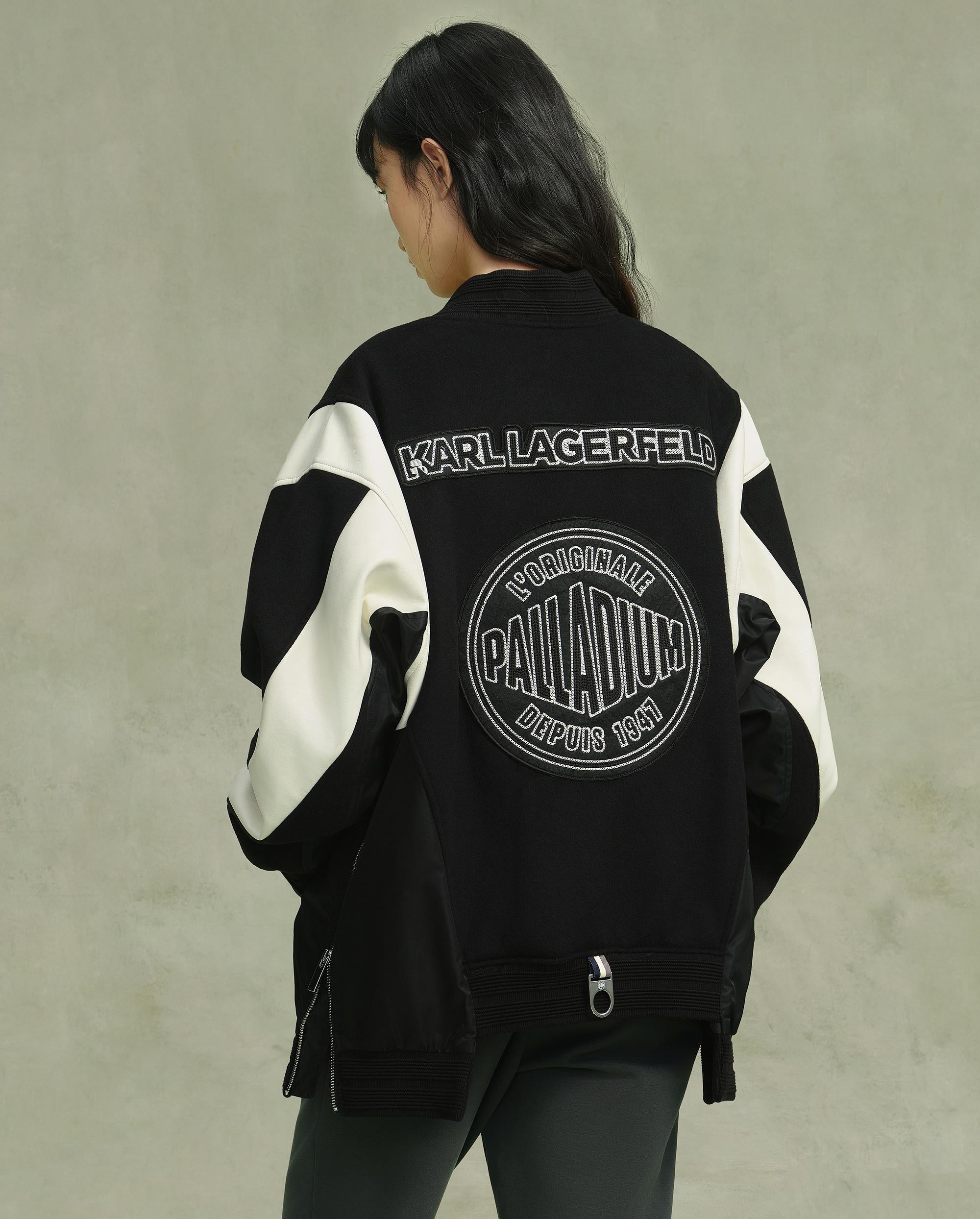 109234-032 | MEN'S PALLADIUM X KARL LAGERFELD JACKET | LEAD BLACK