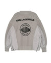 109235-025 | PALLADIUM X KARL LAGERFELD WAFFLE PATTERN SWEATER | QUITE GRAY