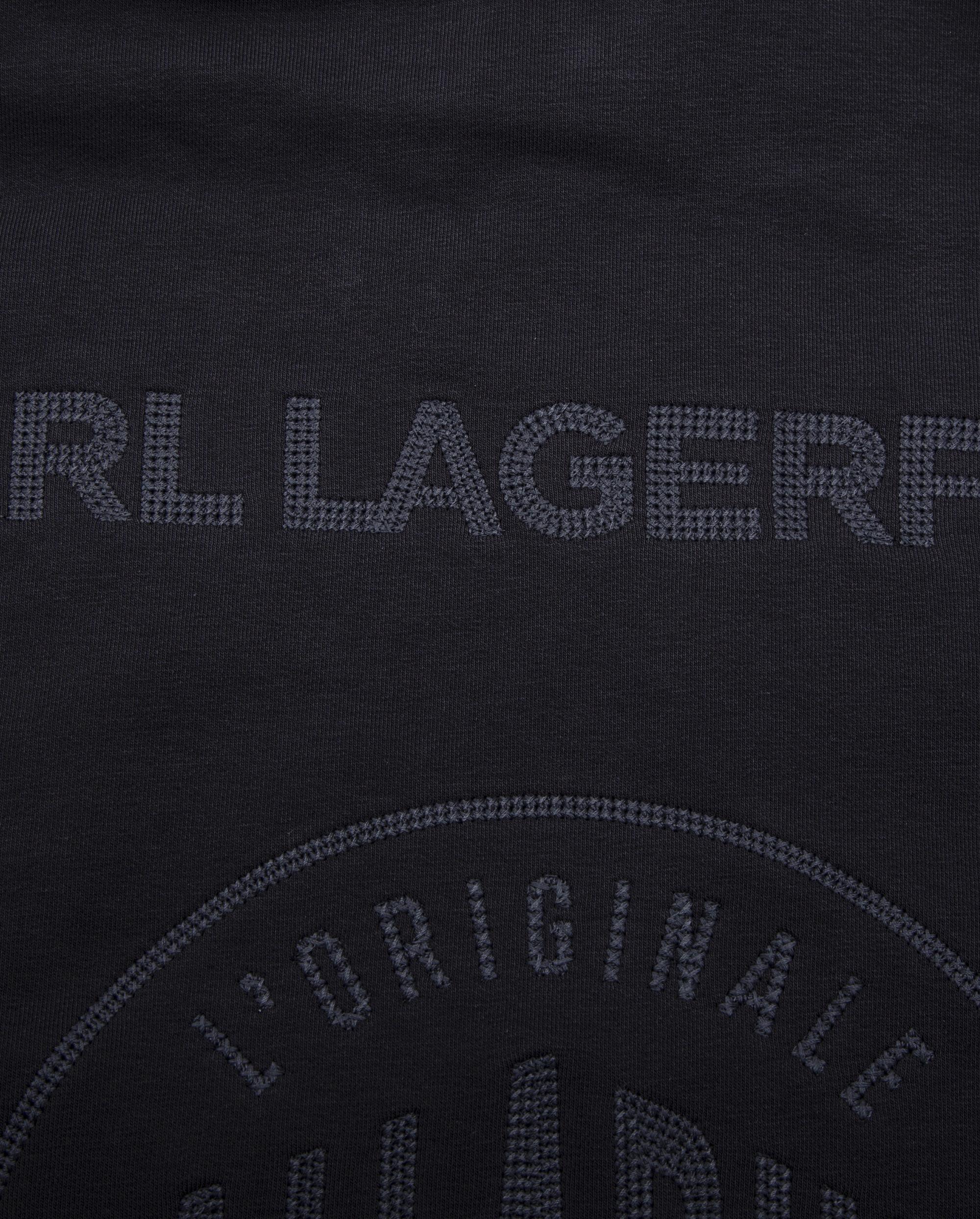 109236-032 | MEN'S PALLADIUM X KARL LAGERFELD LOOSE FIT HOODIE | LEAD BLACK