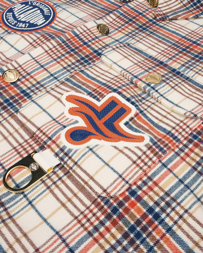 109343-800 | MEN'S PALLADIUM X JEREMY LIN LINSANITY CHECKED SHI | YELLOW/RED/BLACK